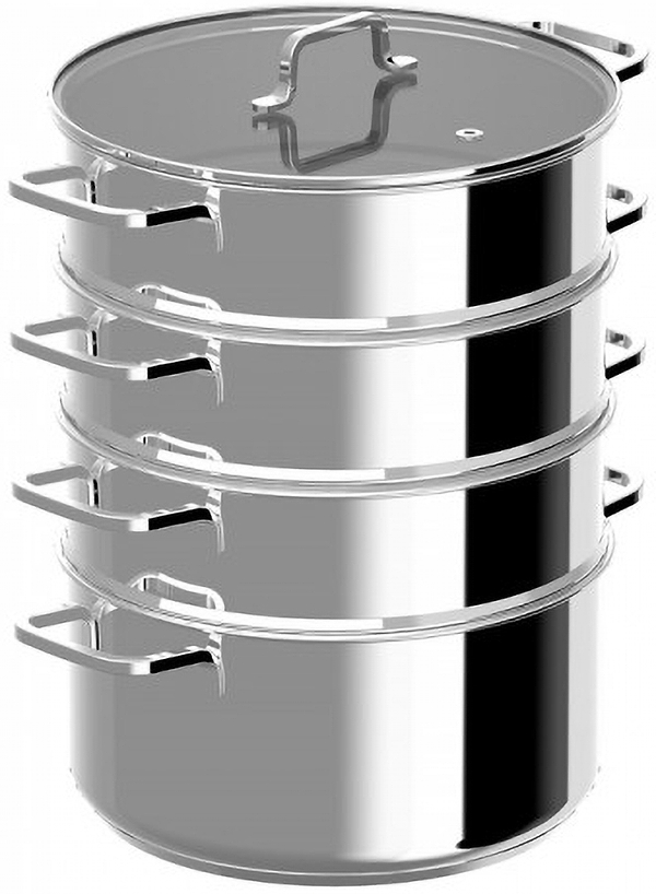 Фото - Набор емкостей для приготовления на пару Berghoff 1315161 Helix 28 см 5 пр.