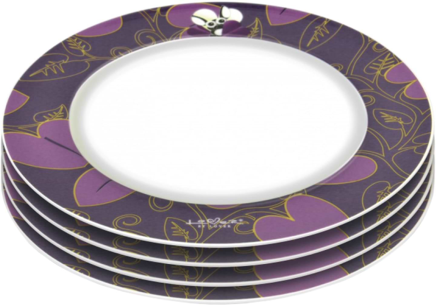 Набор тарелок Berghoff 3800009 Lover by Lover 21,5 см 4 шт. - Фото 1