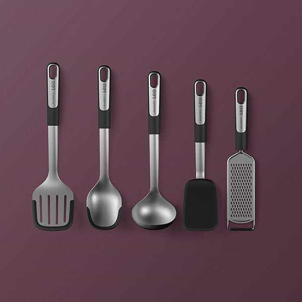 Фото - Ложка кухарська Berghoff 3950562 LEO Graphite 34 см