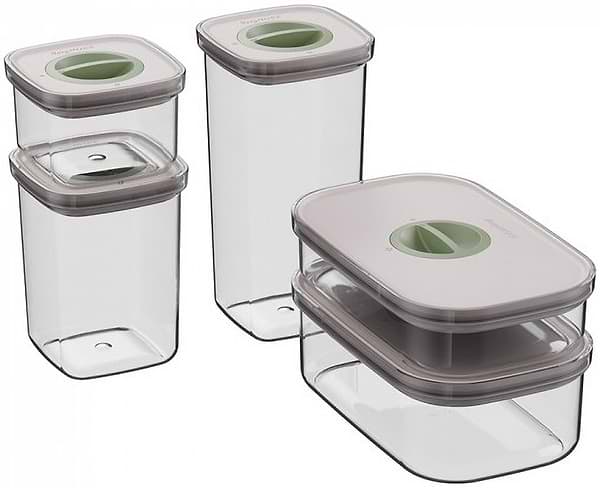 Фото - Набір ємностей для сипучих Berghoff 3950679 LEO 5 пр.