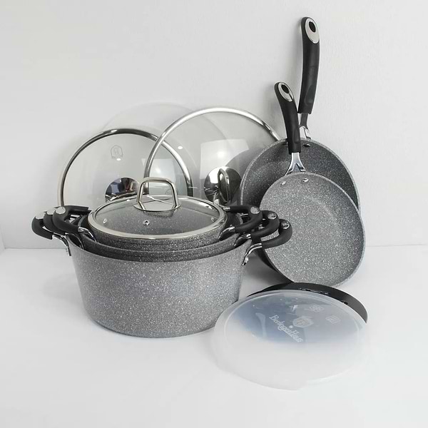 Фото - Сковорода для млинців BerlingerHaus Stone Touch Line 25 см (BH-1164N)