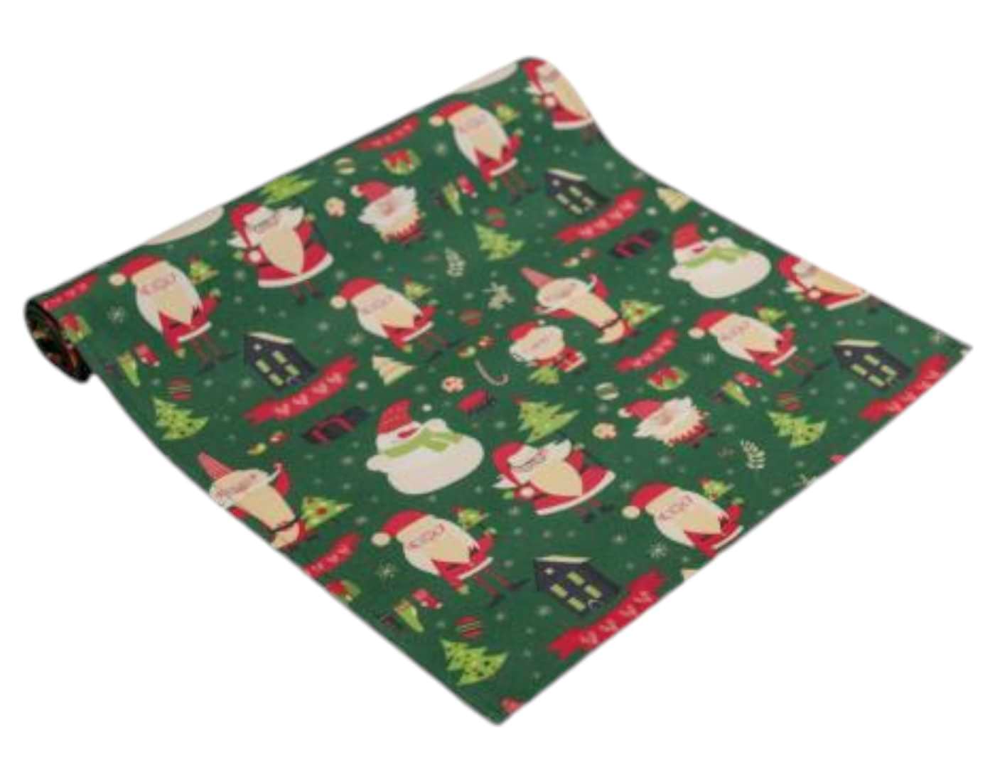 Скатертина раннер Прованс Санта на зеленому 40х140 см (035779)