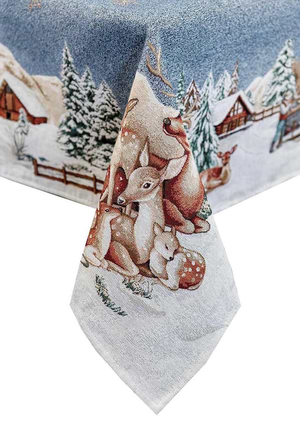 Фото - Скатерть прямоугольная Прованс гобелен Голубое сияние 135х140 (031315) Фото - Скатерть прямоугольная Прованс гобелен Голубое сияние 135х140 (031315)