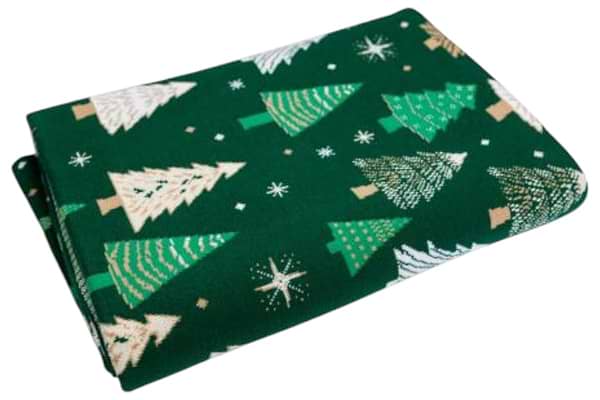 Фото - Плед полуторный Прованс Новогодний вязаный Елочка 130х170 см (037503)