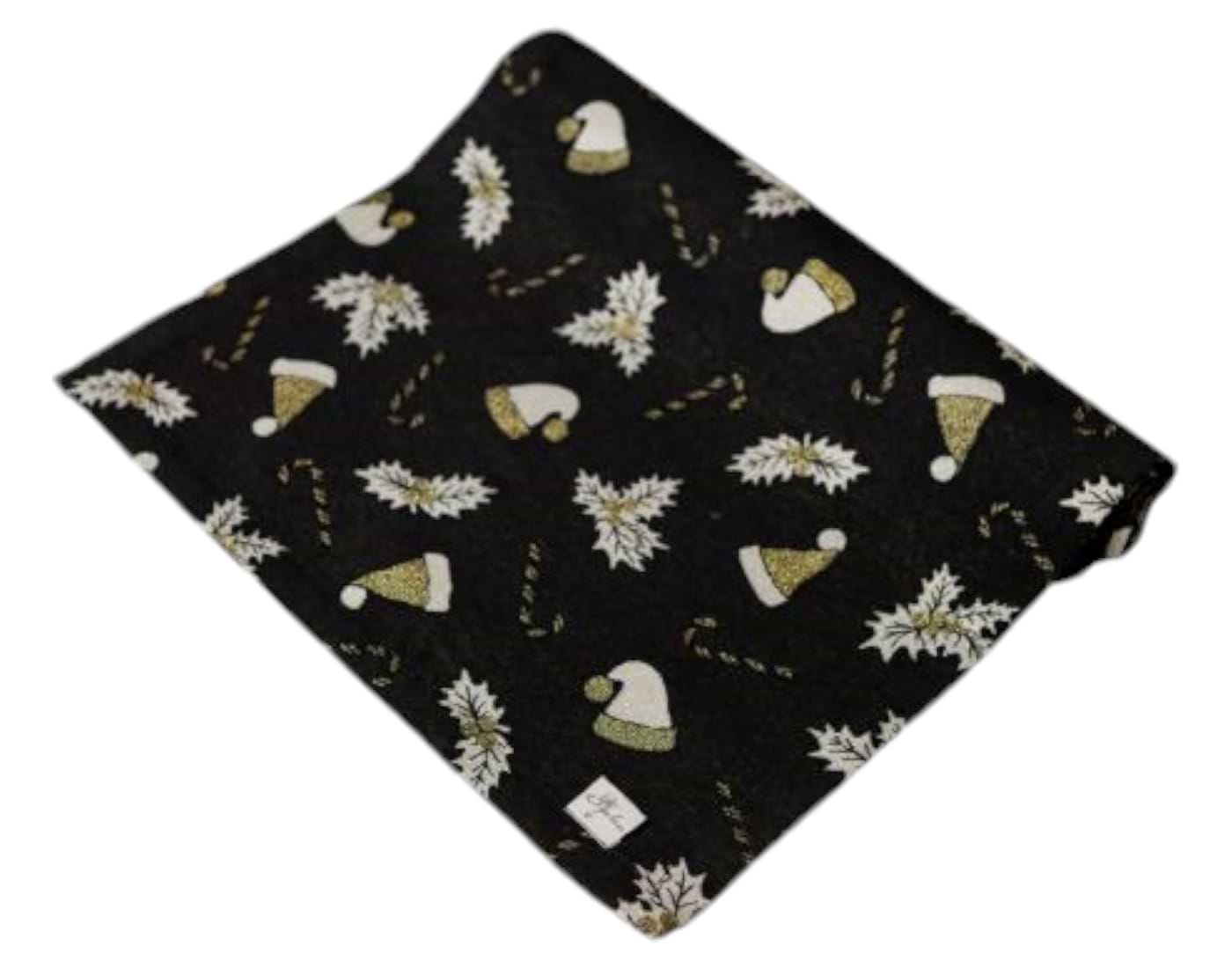 Скатерть раннер Прованс Шапочки на черном 40х140 см (036444)