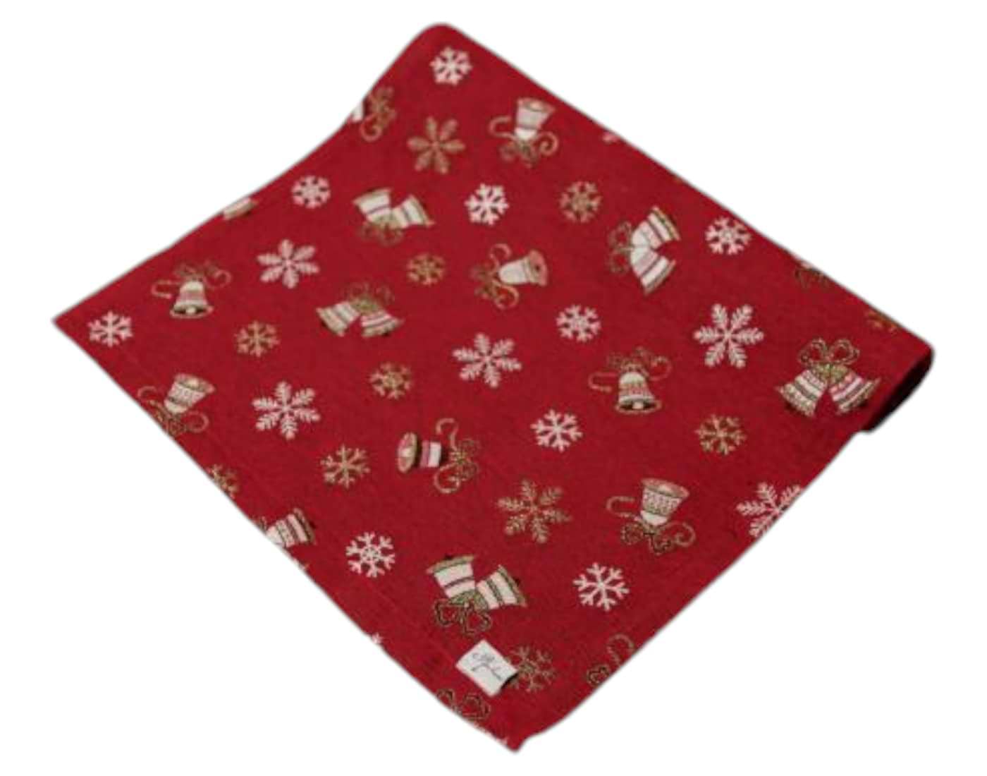 Скатерть раннер Прованс Колокольчики на красном 40х180 см (036828)