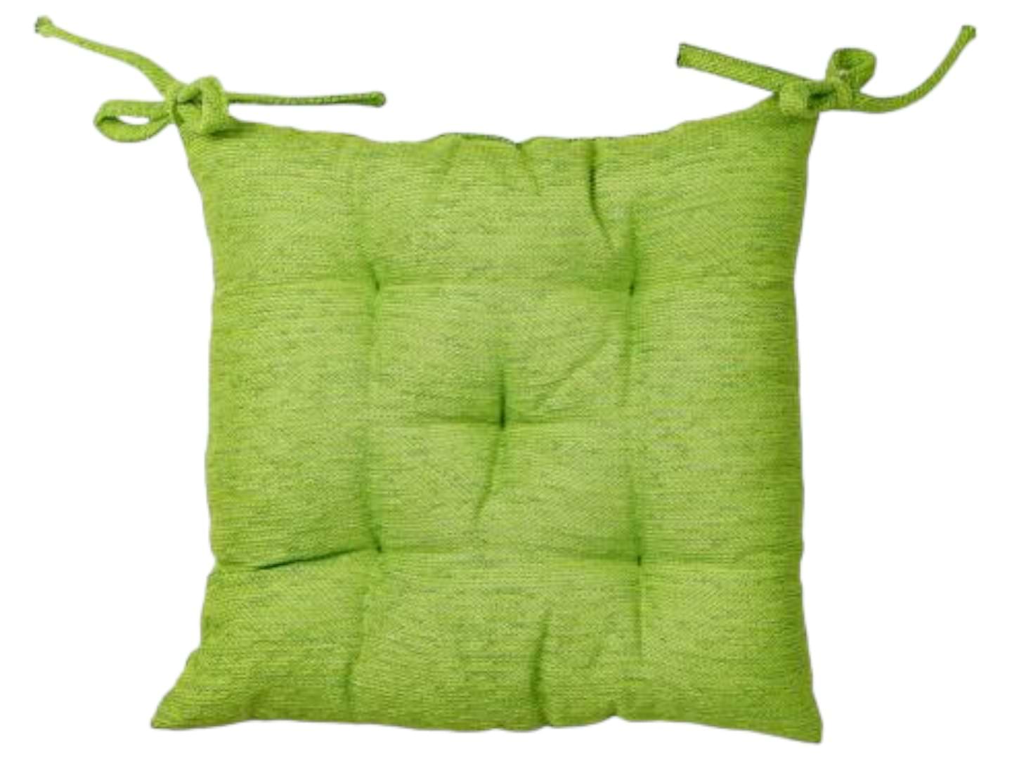 Подушка для стільця Прованс CHENILLA салатова 40х40 см (034839)