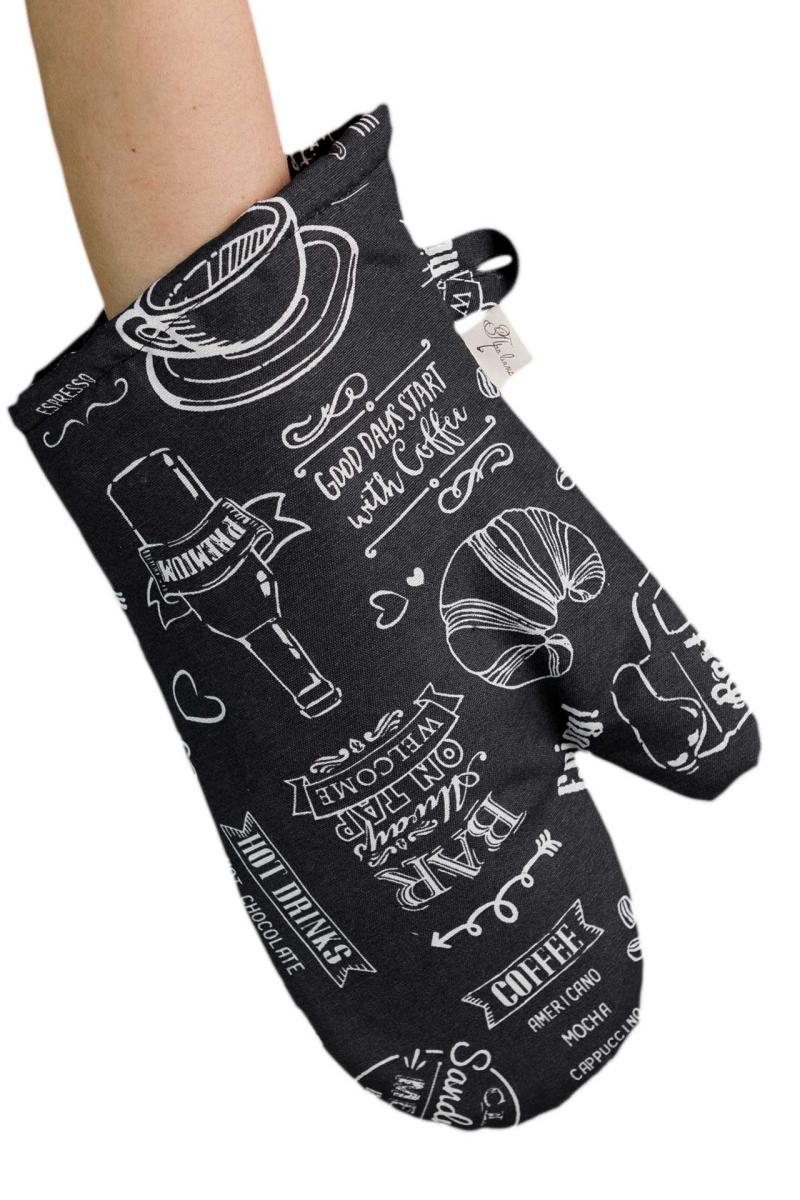 Фото - Прихватка-рукавица Прованс Breakfast black 31х18 см (039631)