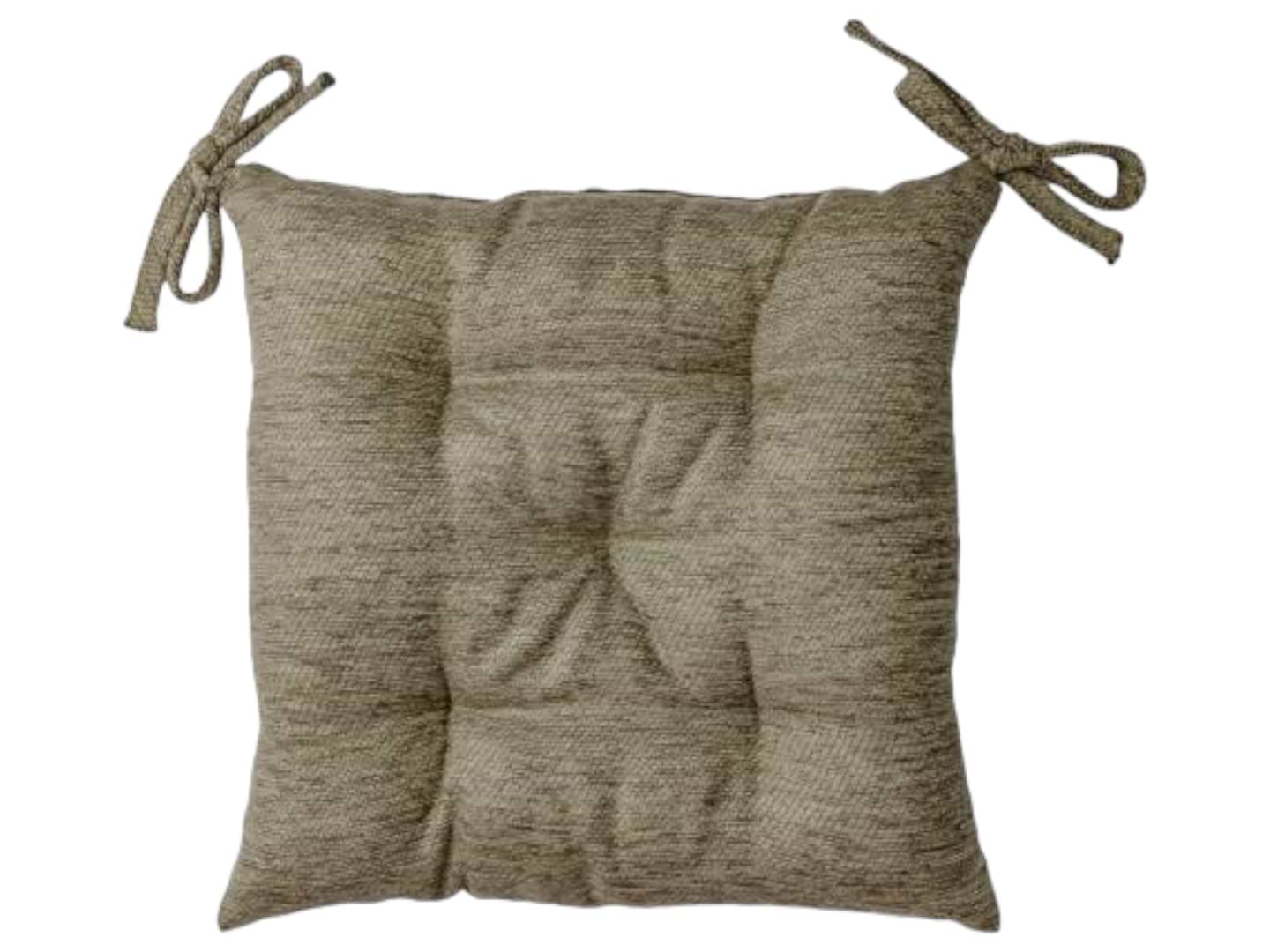 Подушка для стільця Прованс CHENILLA сіра 40х40 см (034855)