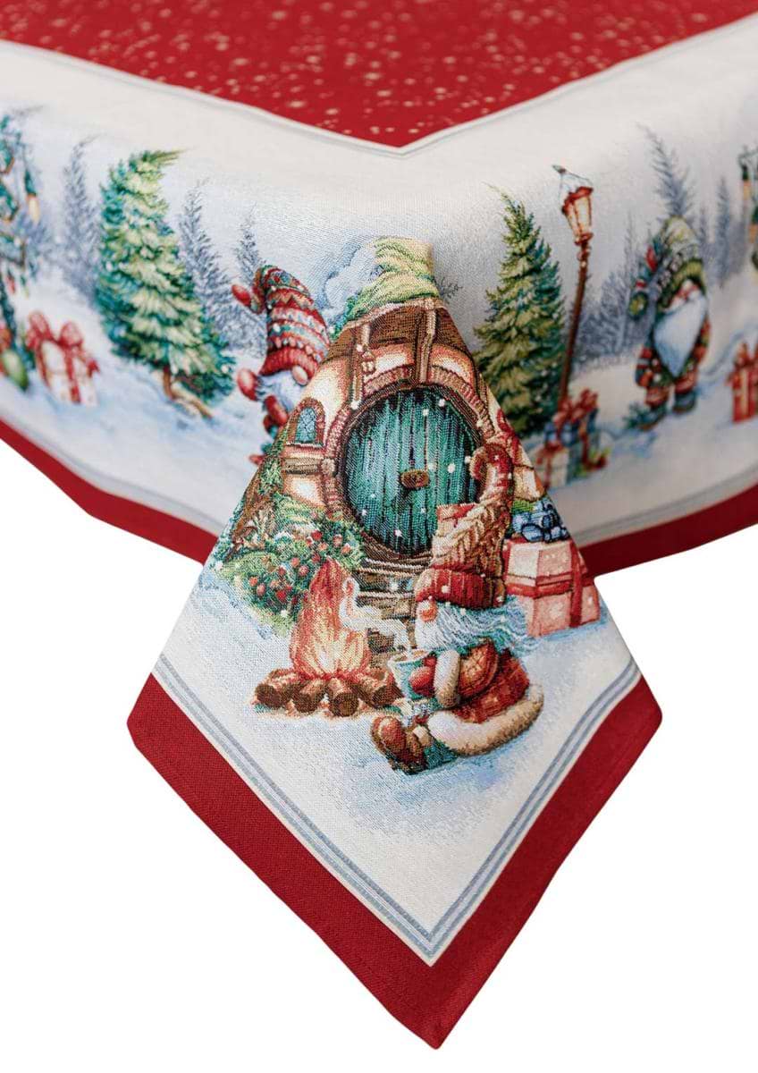 Скатертина прямокутна Прованс Різдвяне багаття 135х180 см (037399) - Фото 1