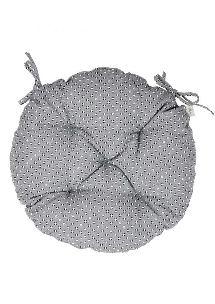 Подушка для стільця Прованс Merry Christmas сіра D-40 (031488)