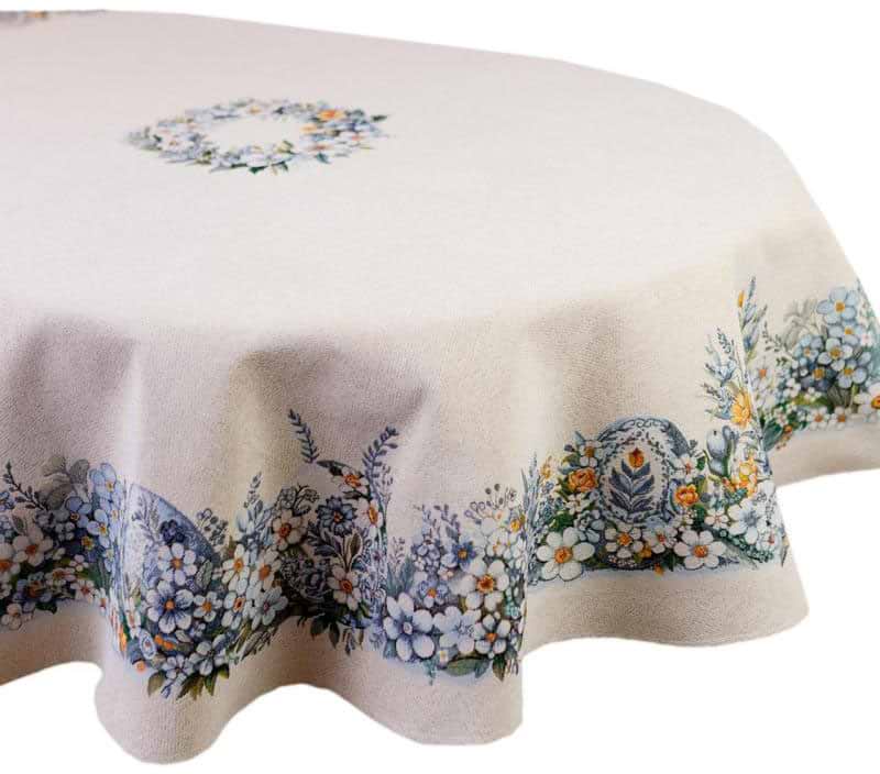 Скатертина овальна Прованс Рrimavera 160х180 см (039156)