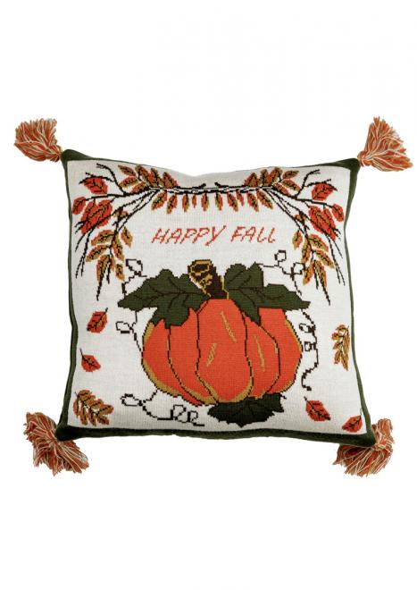 Фото - Подушка декоративная Прованс Happy Fall Тыква вязаная 45х45 (029745)