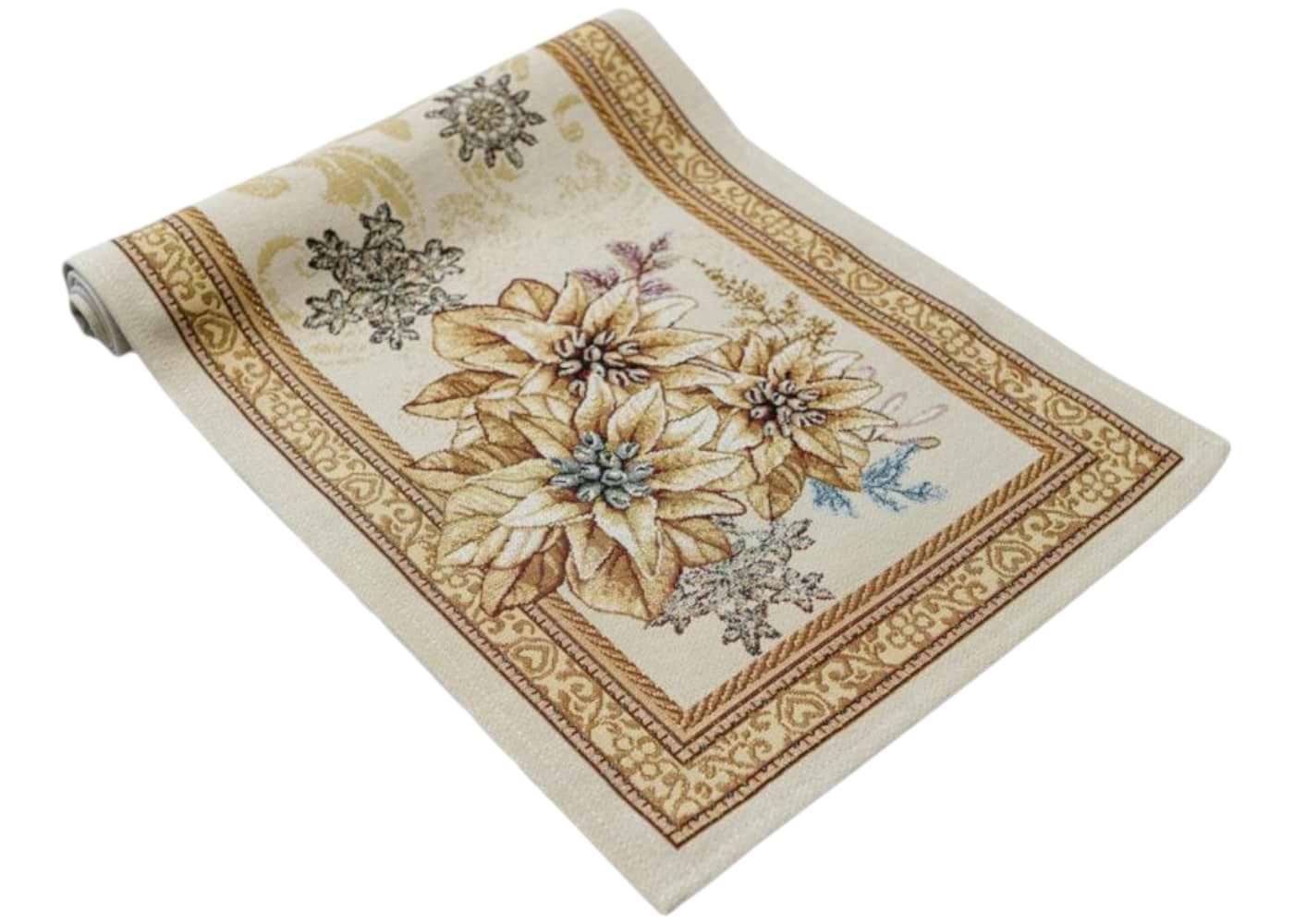 Скатерть раннер Прованс Золотой праздник 40х140 см (036307)