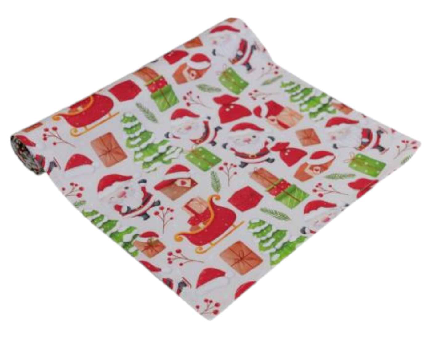 Скатертина раннер Прованс Санта на білому 40х140 см (035777)