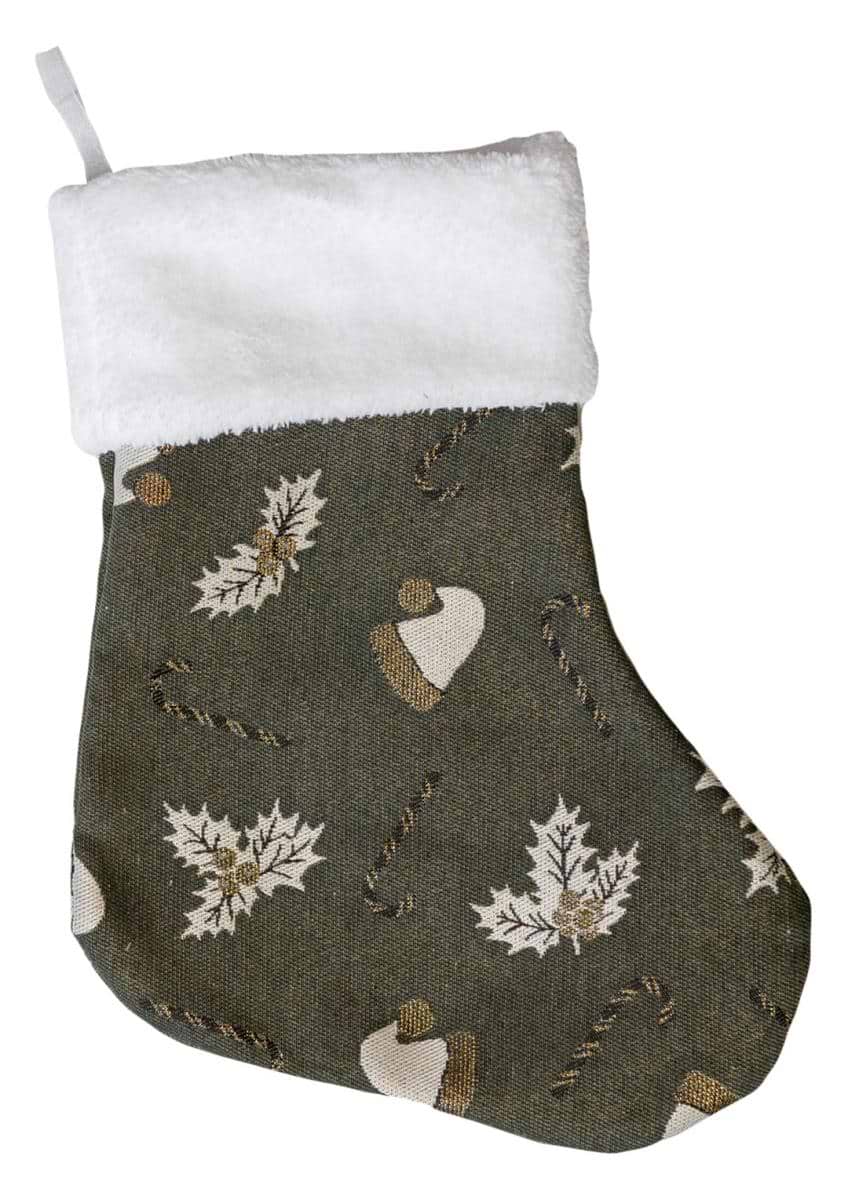 Декор New Year Прованс Шапочки на зеленом 34х26 см (037544)