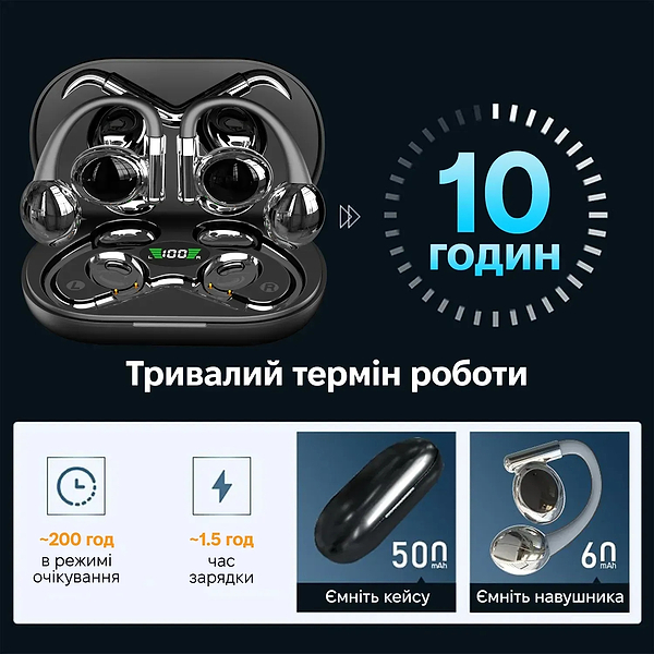 Фото - Уценка - Наушники вкладыши беспроводные TWS INSPIRE YYK-880 Black