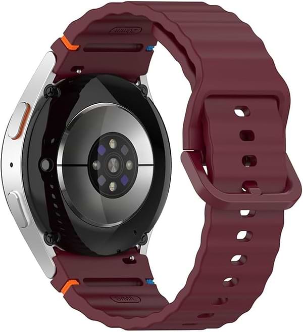 Фото - Ремінець для смарт-годинника BeCover Ribbed Tape for Samsung Galaxy Watch (20mm) 3 41mm/4 40mm-44mm/5 40-44mm/6 40-44mm/7 40-44mm Red Wine (712049)