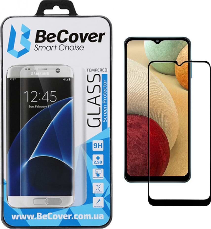 Защитное стекло для смартфона BeCover Samsung Galaxy M12 SM-M127 Black (705906)