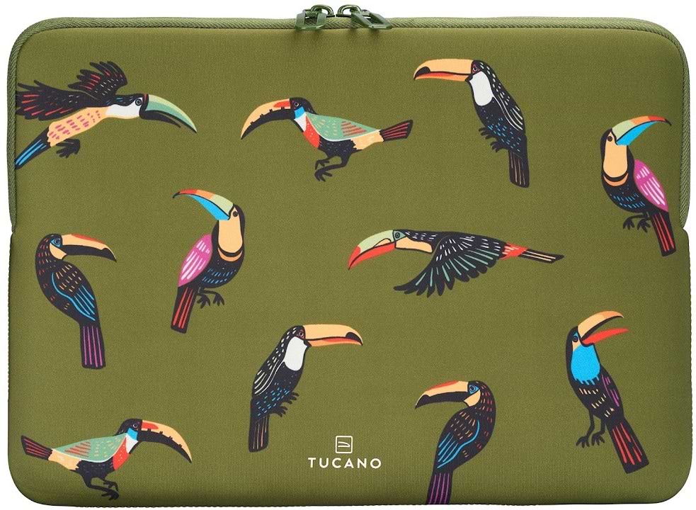 Чехол для ноутбука Tucano Tucani 12"/13" зеленый (BFTUC401213-V)
