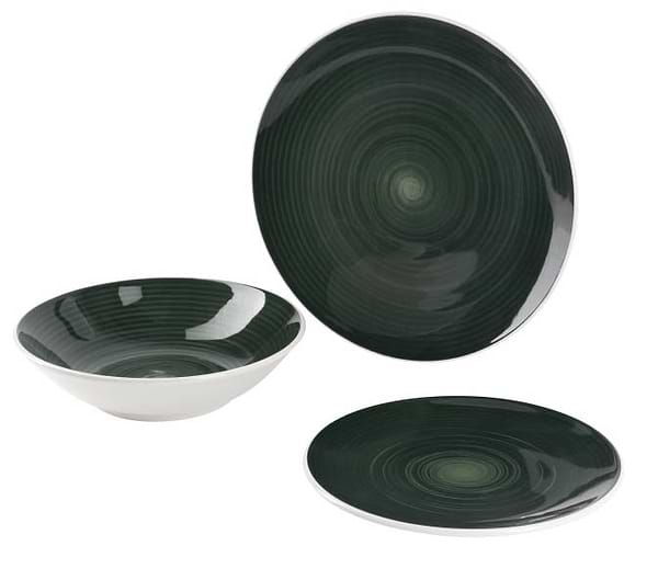 Фото - Столовий сервіз Bergner Excalibur green 12 пр. (BG-10243-GR)