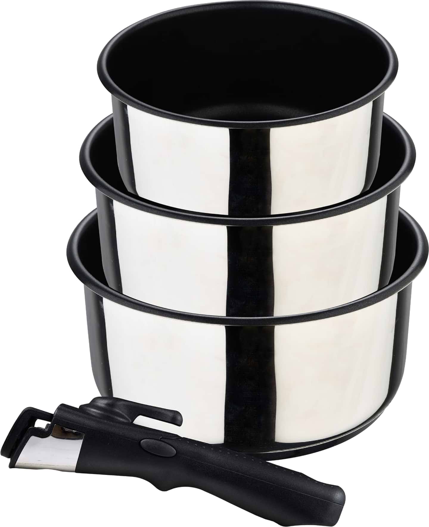 Набор ковшей со съемной ручкой Bergner Click & cook 1.5/2.1/3 л (BG-32293-MM) - Фото 1