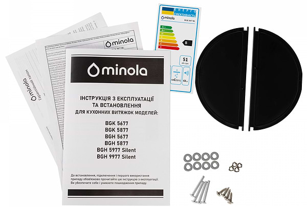 Фото - Вытяжка встраиваемая Minola BGK 5877 BL