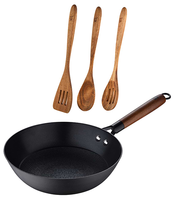 Купити Сковорода ВОК Masterpro Odin + лопатки 4 пр. (BGKIT-0175) - Фото 1 Сковорода ВОК Masterpro Odin + лопатки 4 пр. (BGKIT-0175) - Фото 1