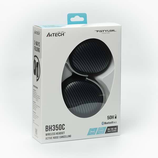 Фото - Навушники повнорозмірні бездротові A4tech Fstyler ANC Bluetooth 5.3 Wireless (BH350C Black)