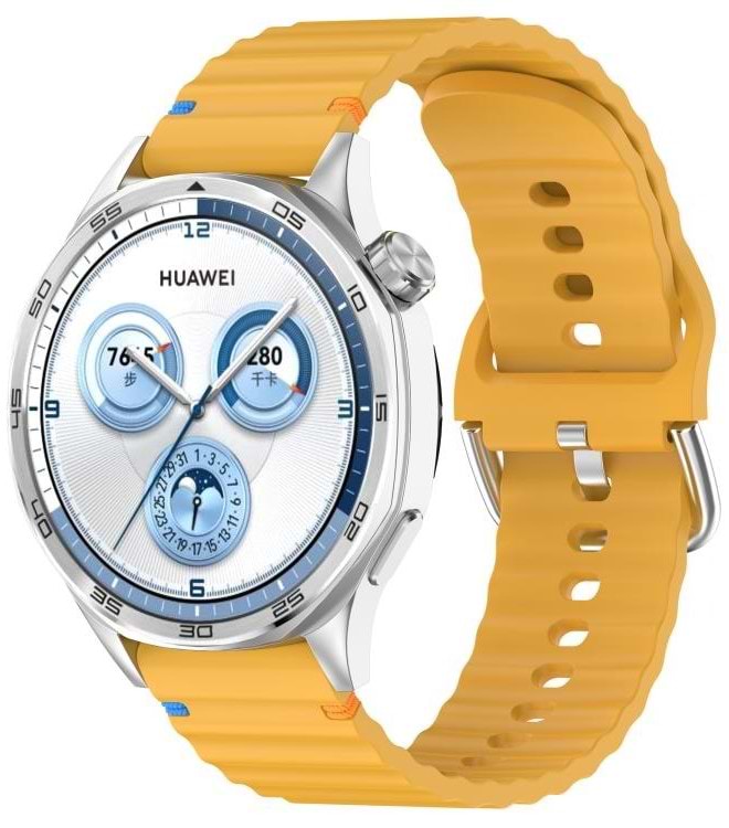 Ремінець для смарт-годинника BeCover Ribbed Tape (22mm) for Xiaomi Watch 2 Pro / S4 / S3 / S1 Pro / S1 / S1 Active Yellow (714303)