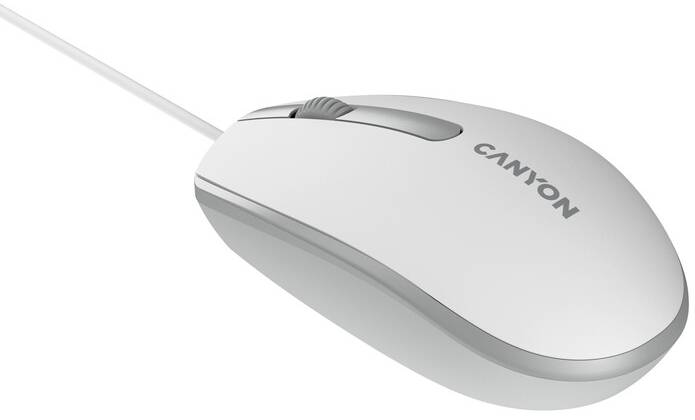 Фото - Миша дротова Canyon M-10 USB White Grey (CNE-CMS10WG)