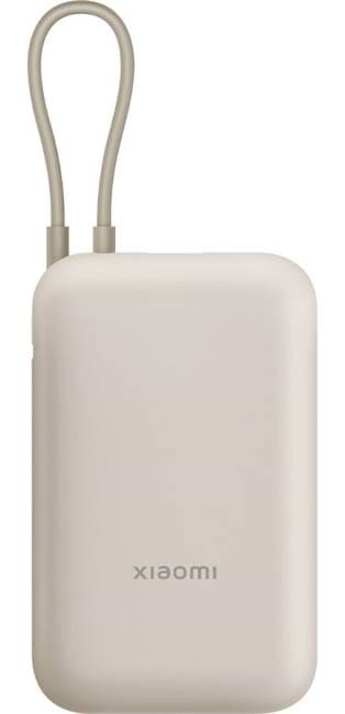 Фото - Батарея мобільна Xiaomi 10000mAh 22.5W Integrated Cable (BHR9072GL) Beige