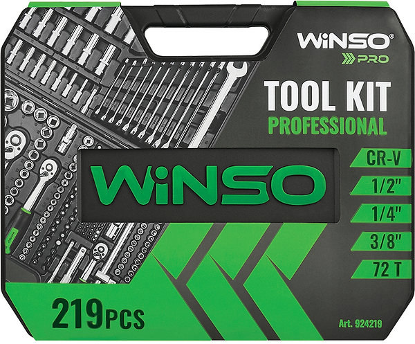 Фото - Набор инструментов Winso в кейсе Pro 219 шт. (924219)