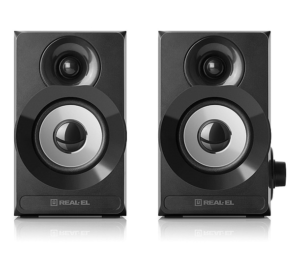 Фото - Комп'ютерна акустика компактна 2.0 REAL-EL S-200 Black
