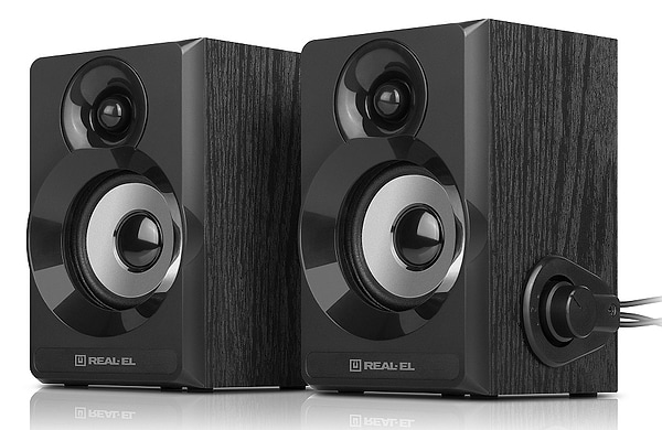 Фото - Комп'ютерна акустика компактна 2.0 REAL-EL S-200 Black