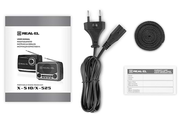 Фото - Радіоприймач REAL-EL X-510 Black