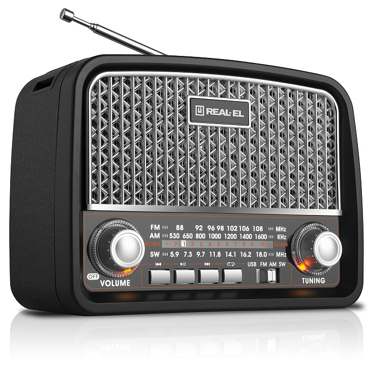 Купити Радіоприймач REAL-EL X-520 Black - Фото 1 Радіоприймач REAL-EL X-520 Black - Фото 1