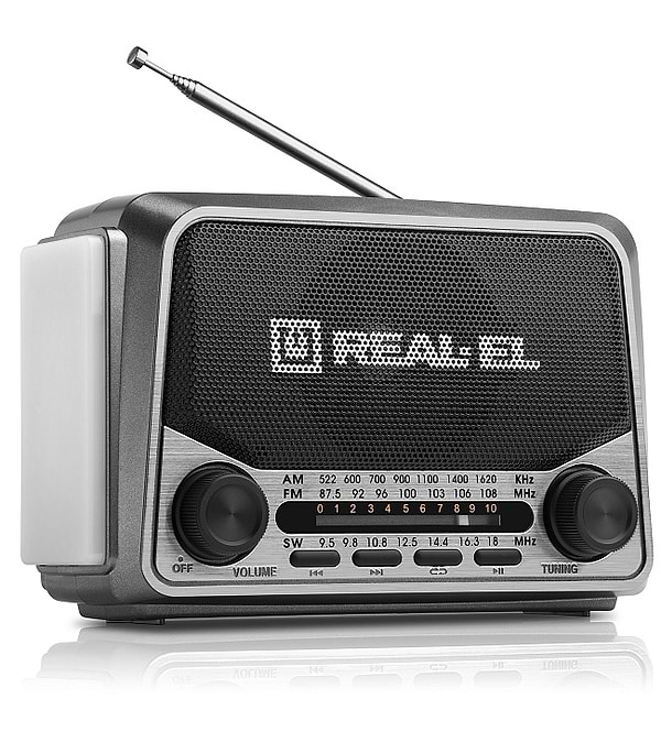 Фото - Радіоприймач REAL-EL X-525 Grey