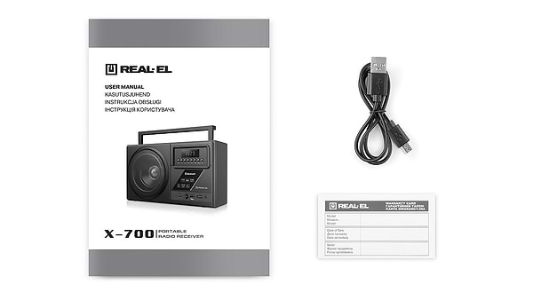 Фото - Радиоприемник REAL-EL X-700