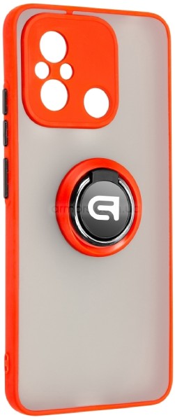 Чохол для смартфону Armorstandart Frosted Matte Ring for Xiaomi Redmi 12C Red (ARM68373) - Фото 1