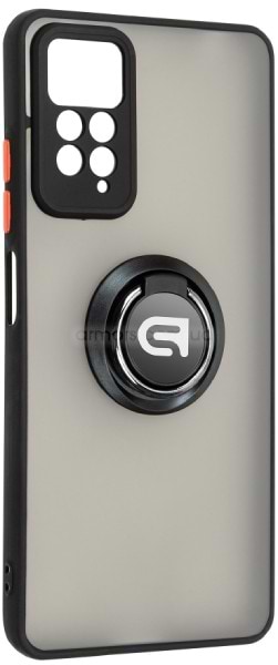 Чохол для смартфону Armorstandart Frosted Matte Ring for Xiaomi Redmi Note 12 Pro 4G Black (ARM68382) - Фото 1