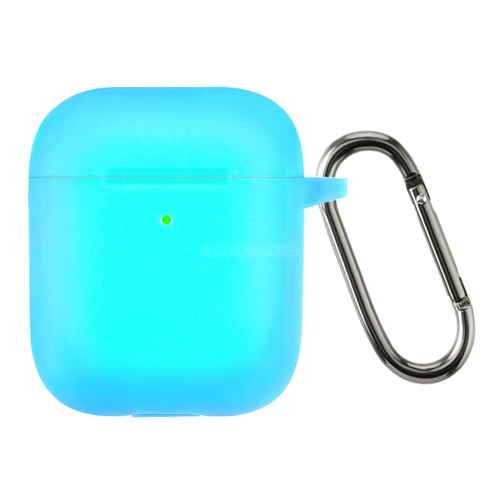 Чохол для навушників Armorstandart Ultrathin Silicone Case With Hook for Apple AirPods 2 Noctilucent (ARM59687) - Фото 1