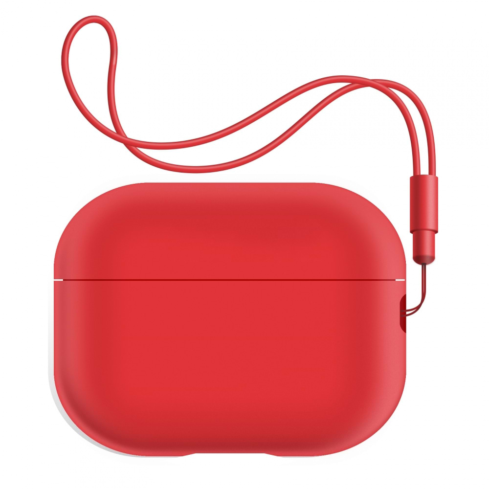 Чохол для навушників Armorstandart Silicone Case with straps for Apple Airpods Pro 2 Red (ARM68614) - Фото 1