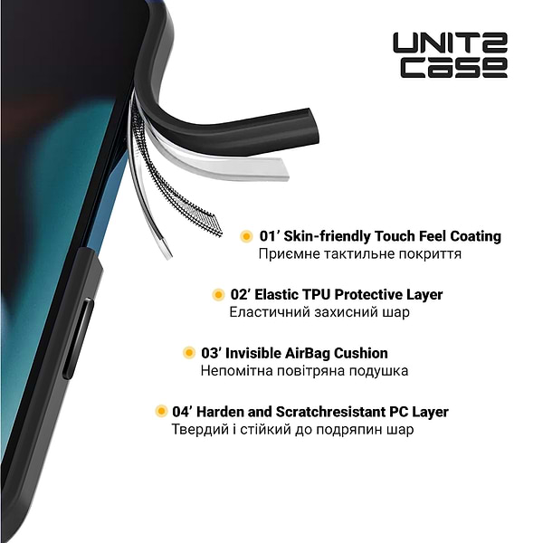 Фото - Чехол для смартфона Armorstandart UNIT2 for Apple iPhone 15 Black (ARM69965)
