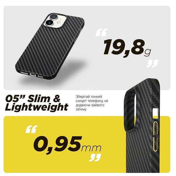 Фото - Чохол для смартфону Armorstandart LikeCarbon MagCase for Apple iPhone 14 Plus Black (ARM66364)