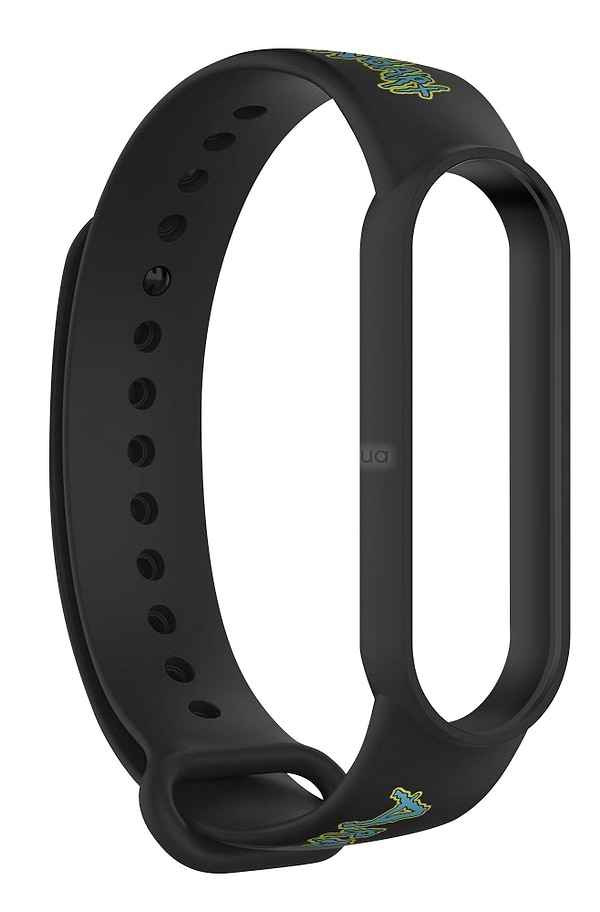Фото - Ремінець для фітнес-браслету Armorstandart RM for Xiaomi Mi Band 7/6/5 Inscription Black (ARM59271)