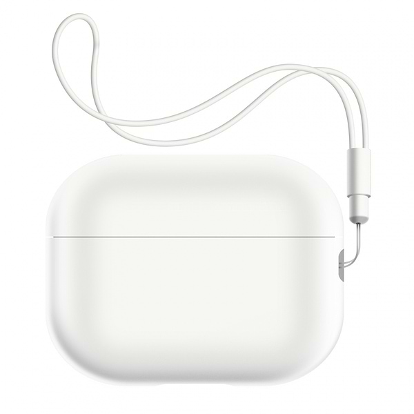 Фото - Чохол для навушників Armorstandart Silicone Case with straps for Apple Airpods Pro 2 White (ARM68618)