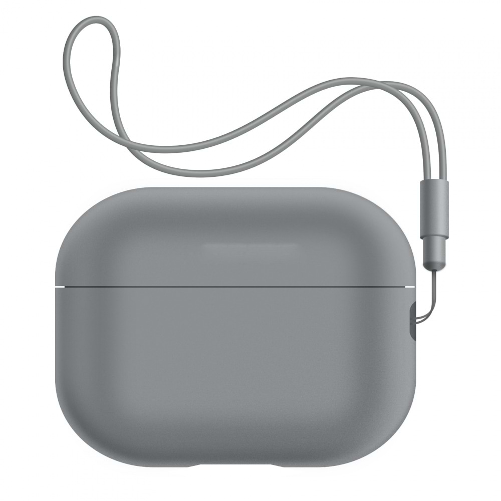 Чехол для наушников Armorstandart Silicone Case with straps for Apple Airpods Pro 2 Gray (ARM68610)
