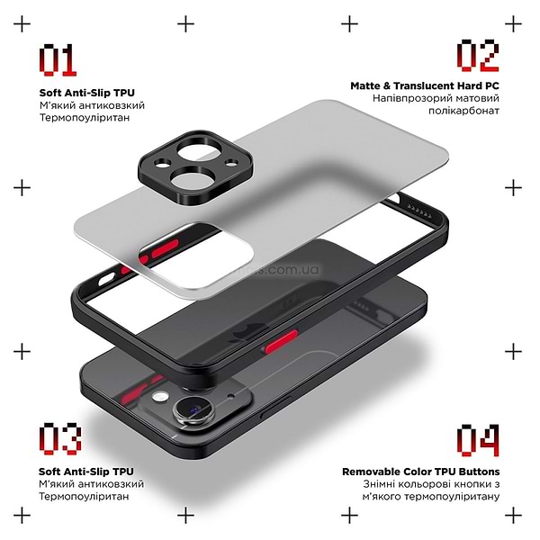 Фото - Чехол для смартфона Armorstandart Frosted Matte for Xiaomi Redmi 9A Black (ARM66729)