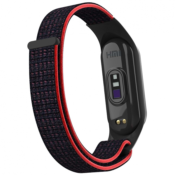 Фото - Ремешок для фитнес-браслета Armorstandart for Xiaomi Mi Band 7/6/5/4 Black / Red (ARM67843)